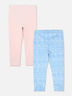 Lot De 2 Leggings à Motifs Variés