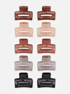 Lot De 10 Mini Pinces Double Clip