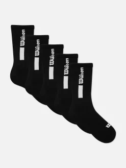 Lot De 5 Paires De Chaussettes De Sport Wilson