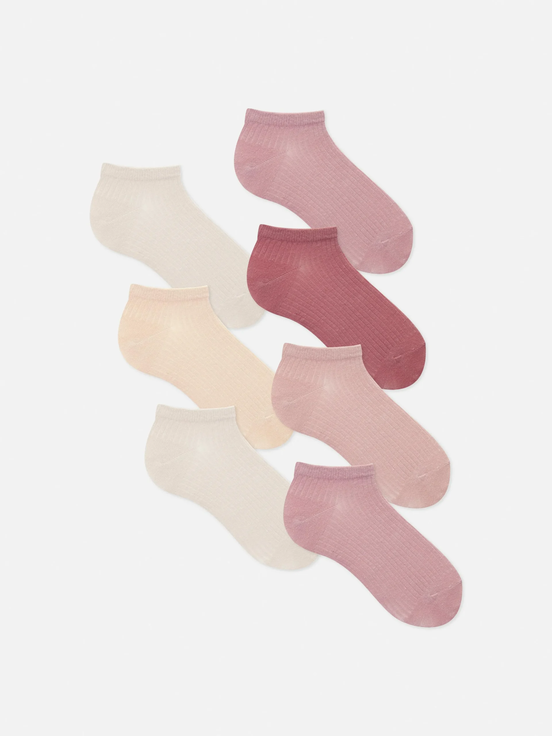 Lot De 7 Paires De Chaussettes Côtelées Pour Baskets