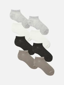 Lot De 7 Paires De Chaussettes De Sport Côtelées Ton Sur Ton