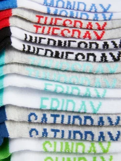 Lot De 7 Paires De Chaussettes Jours De La Semaine