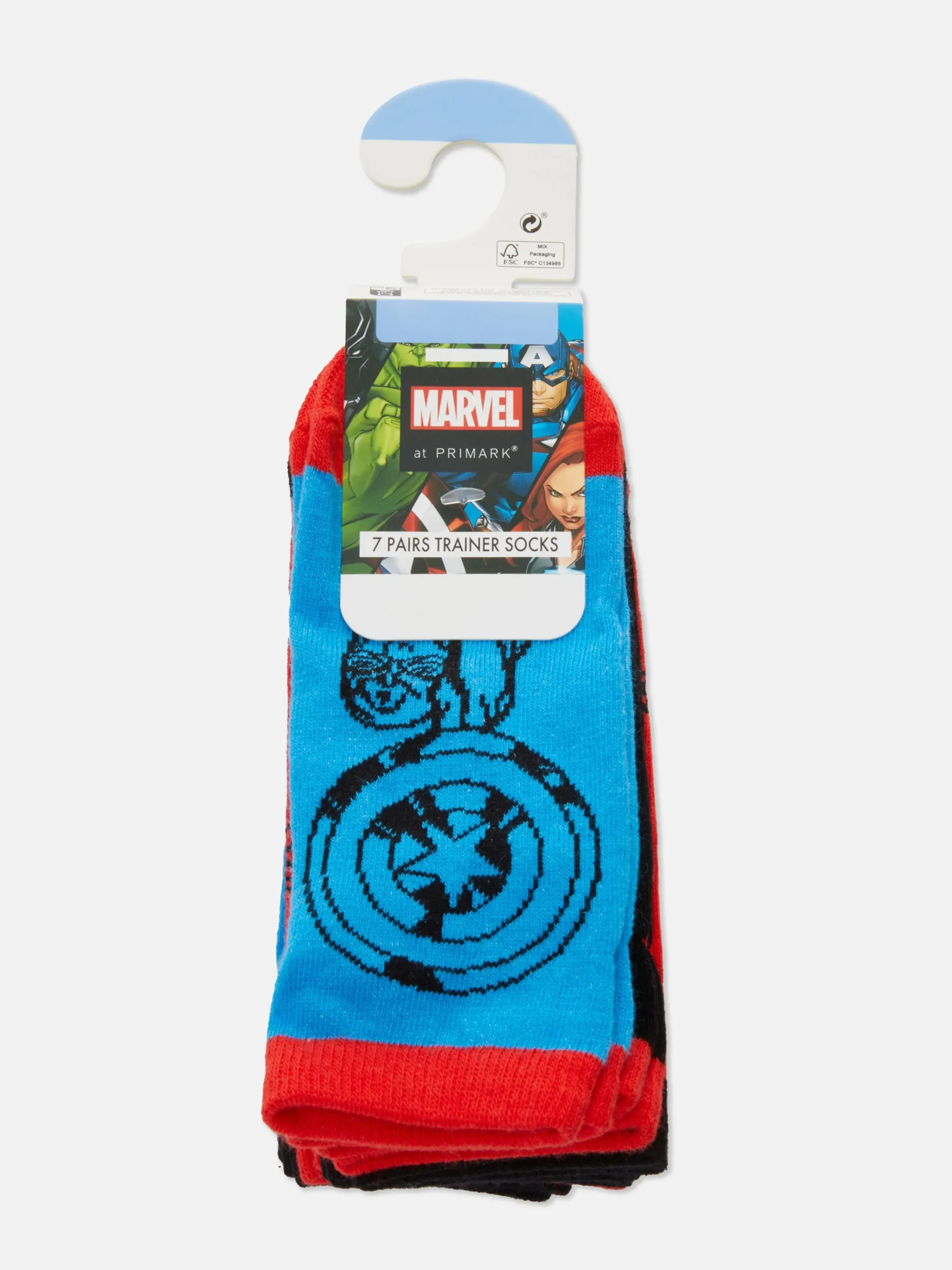 Lot De 7 Paires De Chaussettes Marvel Avengers
