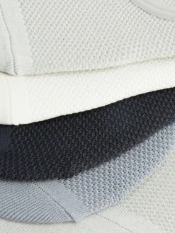 Lot De 5 Paires De Chaussettes Ton Sur Ton Texturées