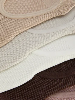 Lot De 5 Paires De Chaussettes Ton Sur Ton Texturées