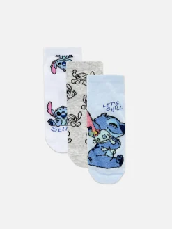 Lot De 3 Paires De Chaussettes Disney Stitch