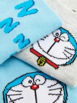Lot De 3 Paires De Chaussettes Pour Baskets Doraemon