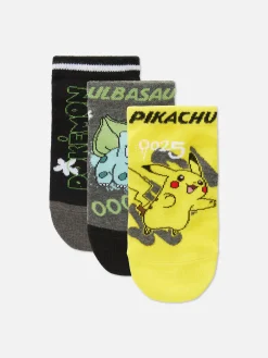 Lot De 3 Paires De Chaussettes Pour Baskets Pokémon