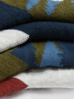 Lot De 5 Paires De Chaussettes à Motif Paysage