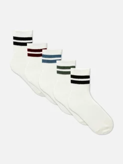 Lot De 5 Paires De Chaussettes De Sport à Rayures