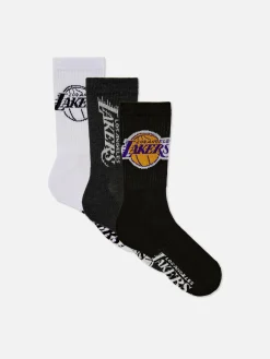 Lot De 3 Paires De Chaussettes NBA Los Angeles Lakers