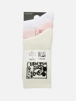 Lot De 3 Paires De Chaussettes Disney Mickey Mouse X Keith Haring
