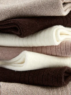 Lot De 7 Paires De Chaussettes Pour Baskets Ton Sur Ton