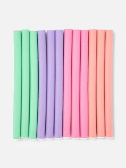 Lot De 12 Petits Bigoudis Flexibles