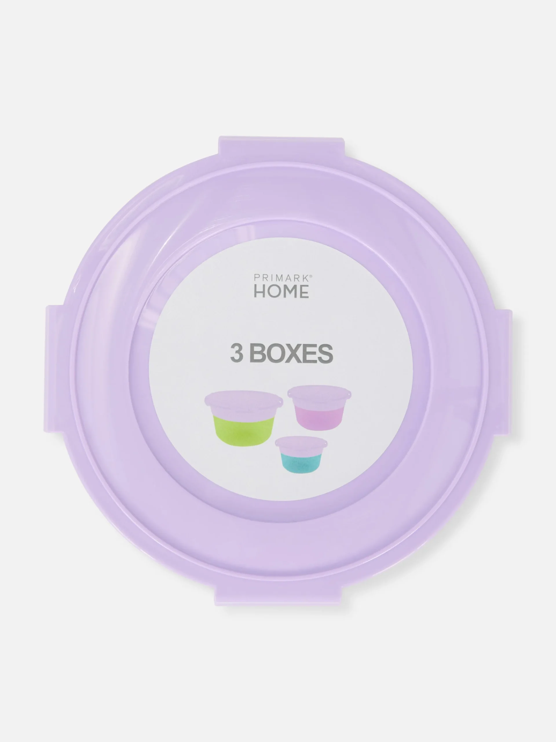 Lot De 3 Pots à Encas Ronds