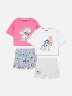 Lot De 2 Pyjamas à Manches Courtes Disney Lilo & Stitch