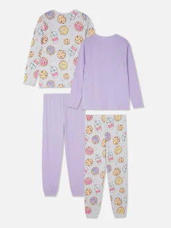 Lot De 2 Pyjamas à Motifs Bubble Tea