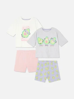 Lot De 2 Pyjamas Graphiques à Motif Avocat
