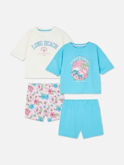 Lot De 2 Pyjamas Short Graphiques