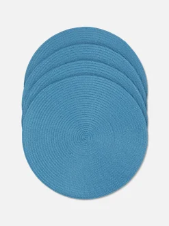 Lot De 4 Sets De Table Tissés