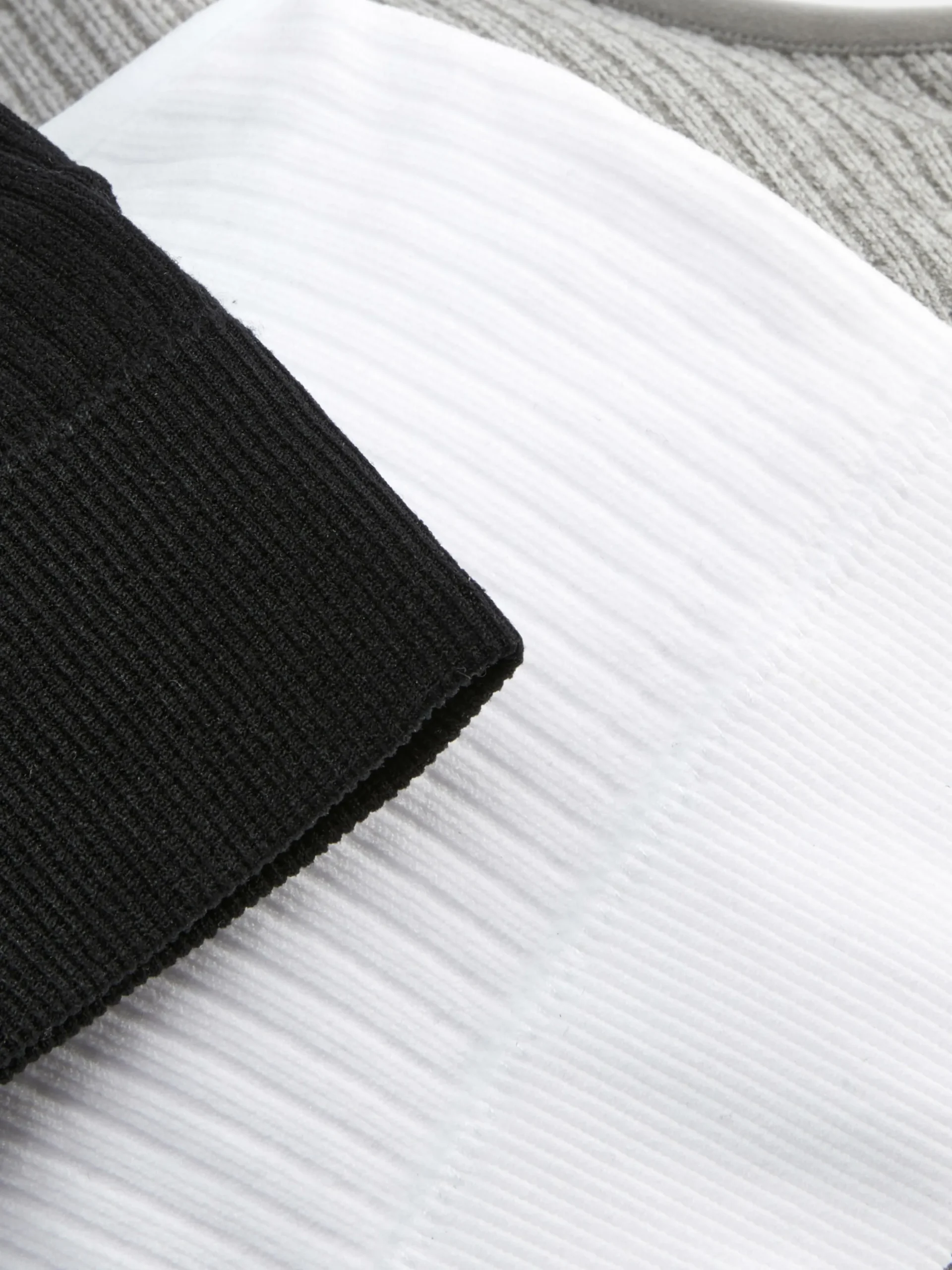 Lot De 3 Soutiens-gorge Côtelés à Col En V