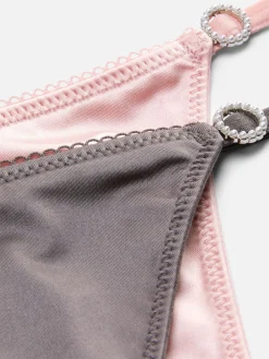 Lot De 2 Strings à Boucles En Strass