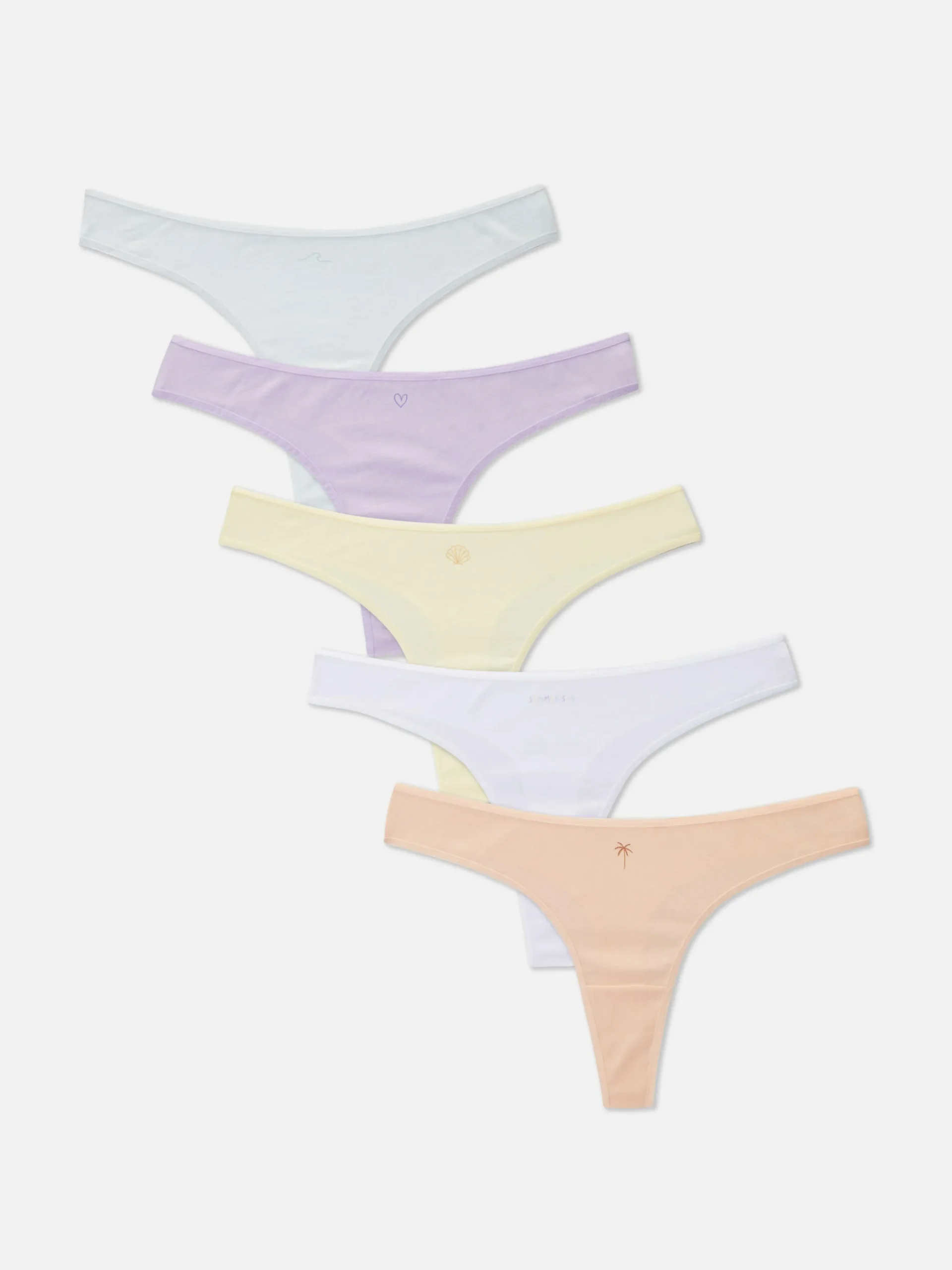 Lot De 5 Strings Graphiques