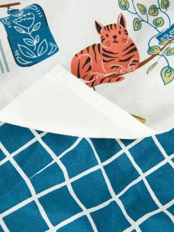 Lot De 2 Torchons Imprimés