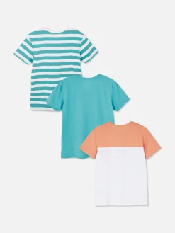 Lot De 3 T-shirts à Imprimés Variés