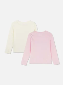 Lot De 2 T-shirts à Manches Longues Disney Minnie Et Ses Amis