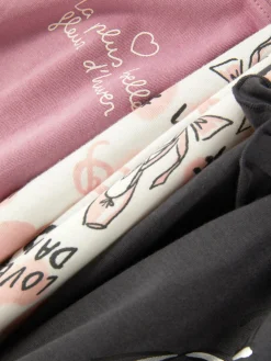 Lot De 3 T-shirts à Manches Longues Et à Motif Ballet