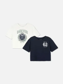 Lot De 2 T-shirts Courts