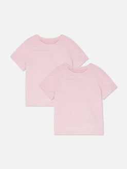 Lot De 2 T-shirts D'école à Manches Courtes