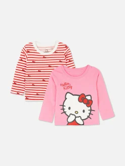 Lot De 2 T-shirts Hello Kitty à Manches Longues
