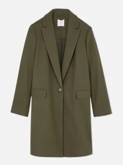 Manteau à Boutonnage Simple Classique