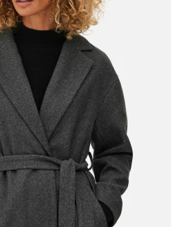 Manteau Cache-cœur à Ceinture