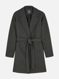 Manteau Cache-cœur à Ceinture