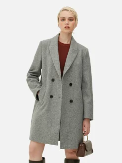 Manteau Croisé En Sergé