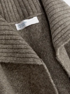 Manteau-cardigan Long Tricoté