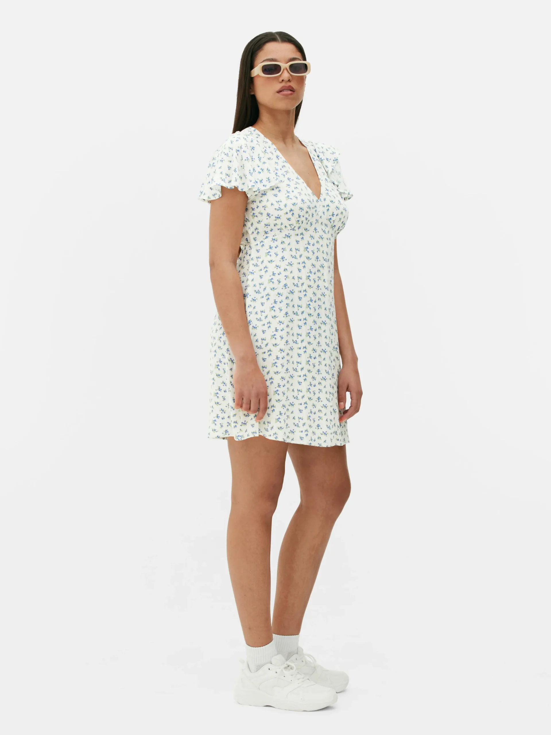 Mini Robe à Manches Courtes