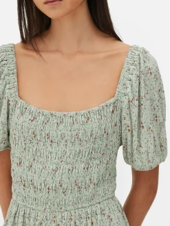 Mini Robe Froncée En Plissé