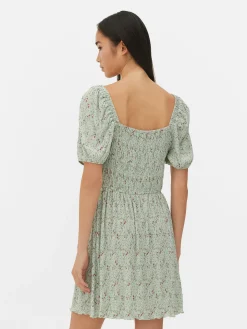 Mini Robe Froncée En Plissé