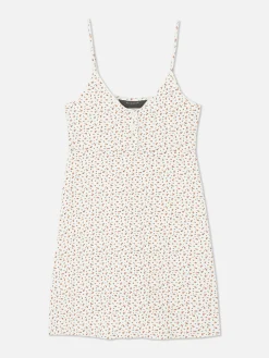 Mini Robe Moulante à Bretelles Fines