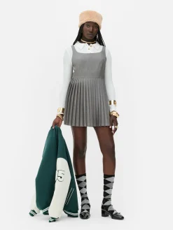 Mini Robe Patineuse Plissée Rita Ora