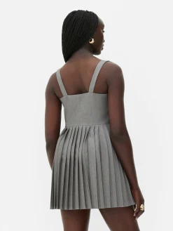 Mini Robe Patineuse Plissée Rita Ora