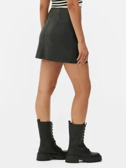 Mini-jupe En Simili Cuir