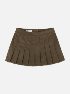 Mini-jupe En Velours Côtelé Rita Ora