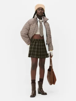 Mini-jupe Plissée à Carreaux Rita Ora