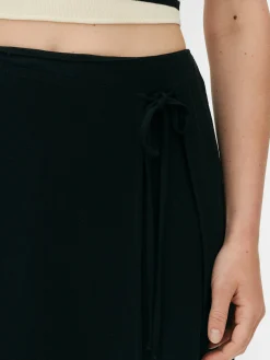 Mini-jupe Portefeuille à Nouer Sur Le Devant