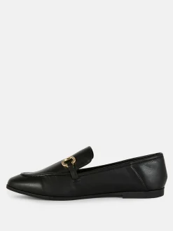 Mocassins En Simili Cuir Avec Boucle